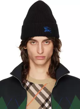 Кашемировая шапка в рубчик Burberry, черный