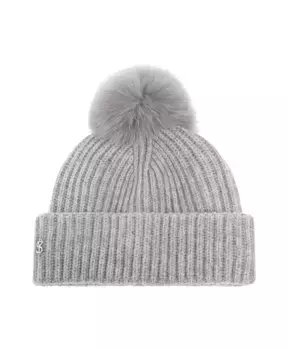 Кашемировая шапка Yves Salomon, серый