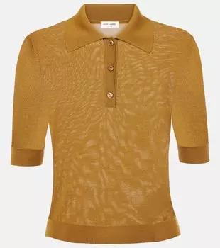 Кашемировая, шерстяная и шёлковая поло Saint Laurent, Mordore