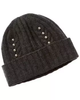 Кашемировая шляпа Hannah Rose Rib & Cable Pearls
