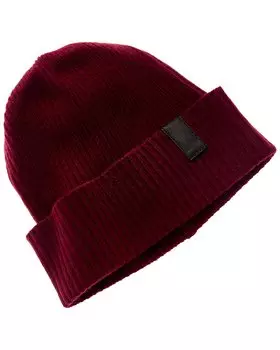 Кашемировая шляпа Portolano с кожаной отделкой, красный