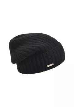 Кашемировая шляпа с манжетами 19011-0 SEEBERGER, цвет Schwarz One Size