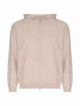 Кашемировая спортивная кофта Brunello Cucinelli, бежевый