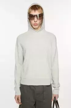 Кашемировая толстовка с капюшоном Acne Studios, Light Grey Melange