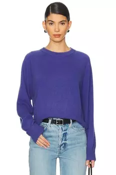 Кашемировая толстовка White + Warren, синий