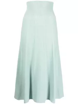 Кашемировая юбка миди Colombo, зеленый