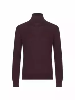 Кашемировая водолазка Zegna, бордовый