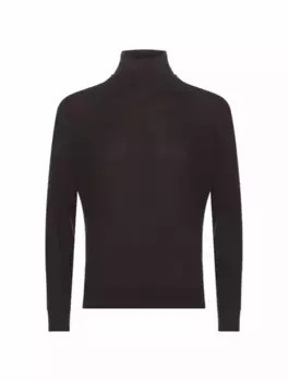 Кашемировая водолазка Zegna, коричневый