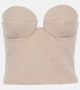 Кашемировое бюстье Magda Butrym, бежевый