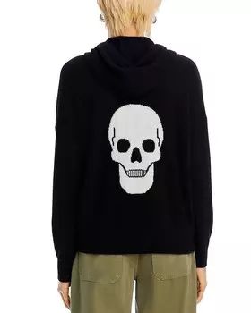 Кашемировое худи AQUA Skull Back, мультиколор