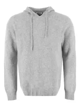 Кашемировое худи THE (Alphabet), серый