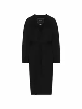 Кашемировое пальто-халат Kiton, черный