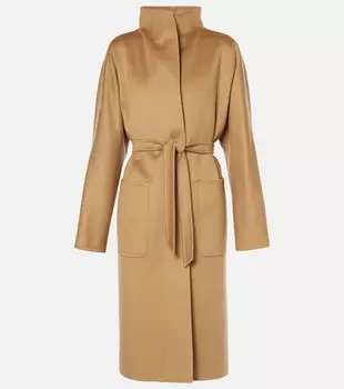 Кашемировое пальто-халат Lilia Max Mara, цвет cammello