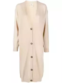 Кашемировое пальто-кардиган с V-образным вырезом PAULA, нейтральный