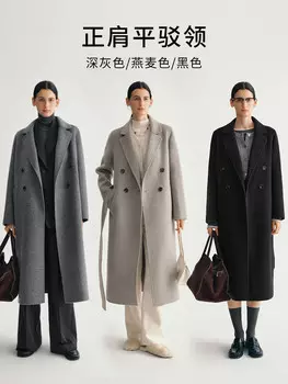 Кашемировое пальто Mai Meng для женщин, черный