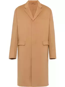 Кашемировое пальто Prada, коричневый