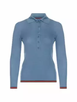 Кашемировое поло Web Gucci, синий