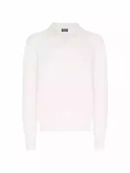 Кашемировое поло Zegna, белый