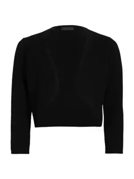 Кашемировое укороченное болеро Saks Fifth Avenue, черный