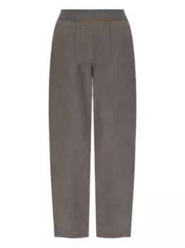 Кашемировые брюки с эластичным поясом Lisa Yang, коричневый