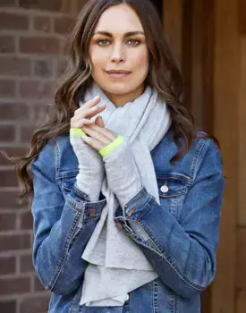 Кашемировые гетры на запястья Cove, серый