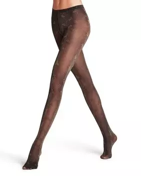 Кашемировые колготки в стиле фэнтези Falke, черный