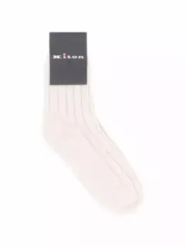 Кашемировые носки Kiton, бежевый