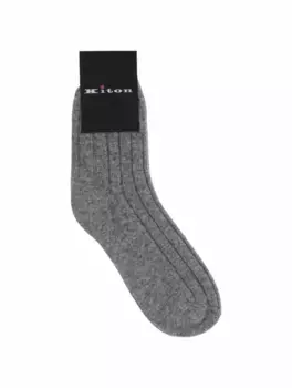 Кашемировые носки Kiton, серый