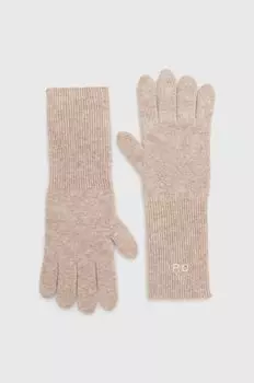 Кашемировые перчатки Iro, бежевый