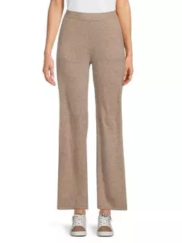 Кашемировые широкие брюки Amicale Black