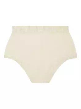 Кашемировые шорты в рубчик Alanui, белый