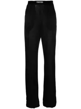Кашемировые спортивные брюки с логотипом TOM FORD, черный