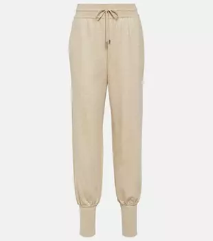 Кашемировые спортивные штаны Loro Piana, бежевый