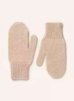 Кашемировые варежки S.Marlon, коричневый