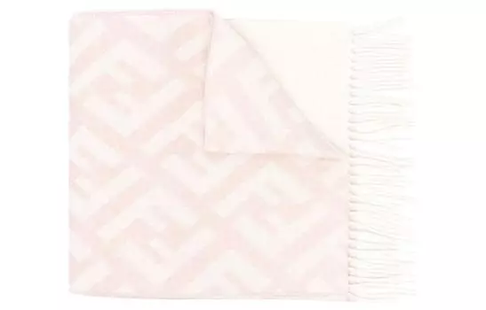 Кашемировые вязаный шарф женский FENDI