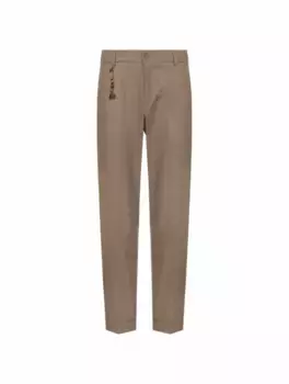 Кашемировые зауженные брюки Marco Pescarolo, коричневый