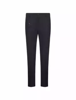 Кашемировые зауженные брюки Marco Pescarolo, тёмно-синий