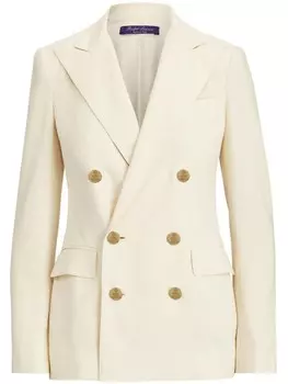 Кашемировый блейзер Camden Ralph Lauren Collection, нейтральный цвет