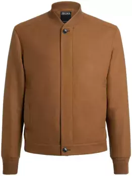 Кашемировый бомбер Elements Oasi Zegna, коричневый