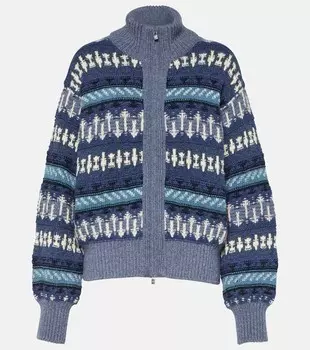 Кашемировый бомбер holiday noel Loro Piana, синий