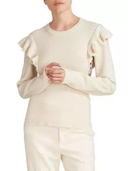 Кашемировый Cвитер Chloé с вырезами, мультиколор