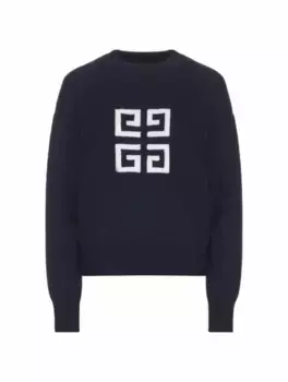 Кашемировый джемпер 4G Givenchy, тёмно-синий