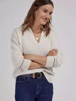 Кашемировый джемпер Baukjen Radana, античный белый