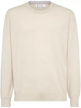 Кашемировый джемпер Brunello Cucinelli, бежевый