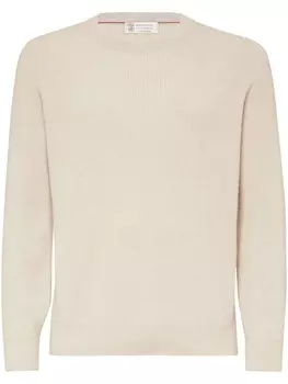 Кашемировый джемпер Brunello Cucinelli, бежевый