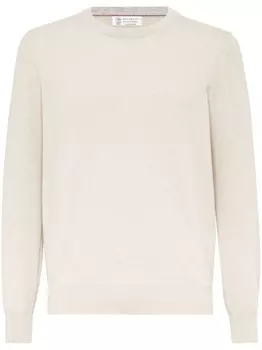 Кашемировый джемпер Brunello Cucinelli, бежевый