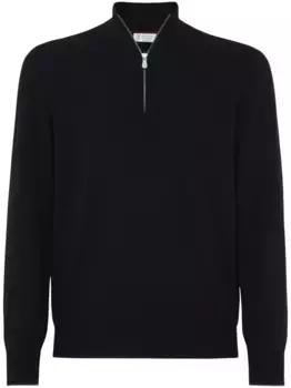 Кашемировый джемпер Brunello Cucinelli, черный