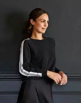 Кашемировый джемпер Evie Cove, серый