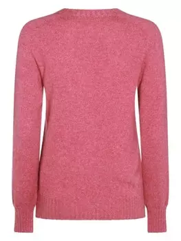 Кашемировый джемпер Malo с круглым вырезом, розовый