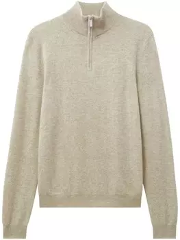 Кашемировый джемпер на молнии Pringle of Scotland, серый